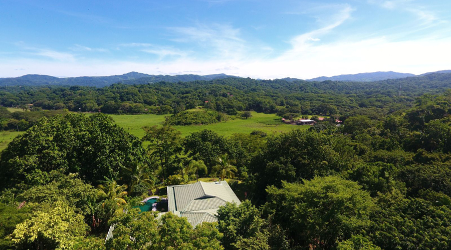 Costa Rica - Guanacaste - Samara - Villa Nath - Vue de haut, jungle et montagne