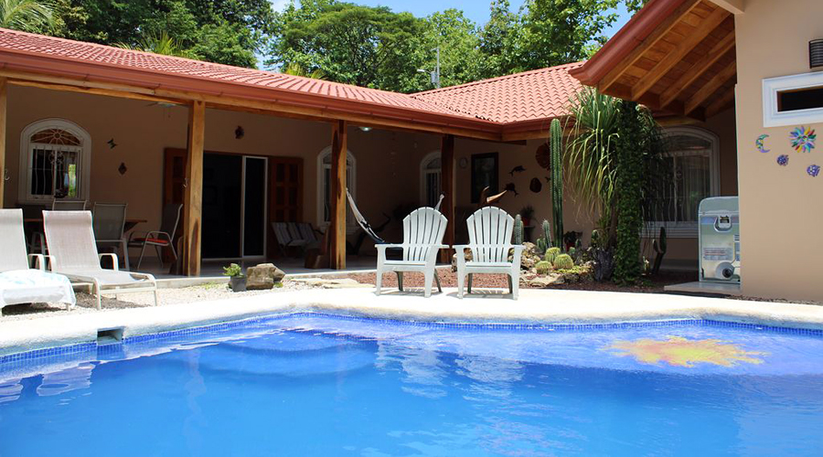 Costa Rica, Guanacaste, Pacifique - Villa Sueño, proche Samara - La piscine - vue 1