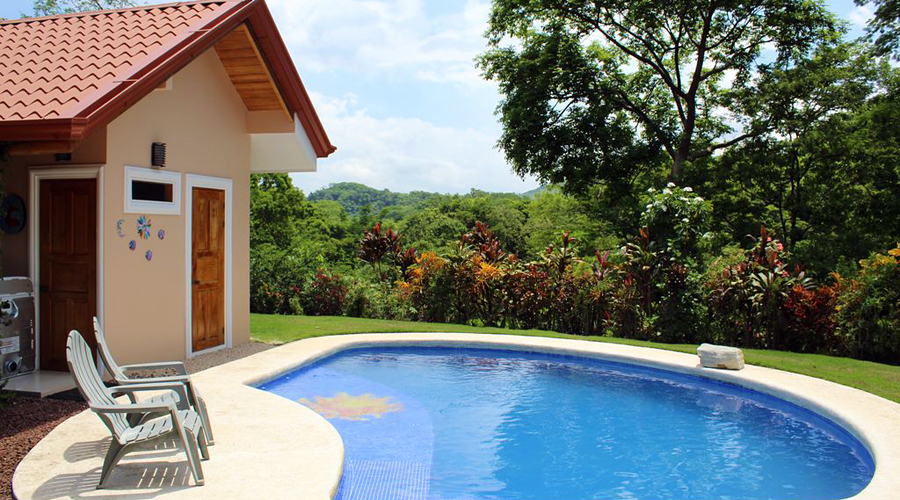 Costa Rica, Guanacaste, Pacifique - Villa Sueño, proche Samara - La piscine - vue 3