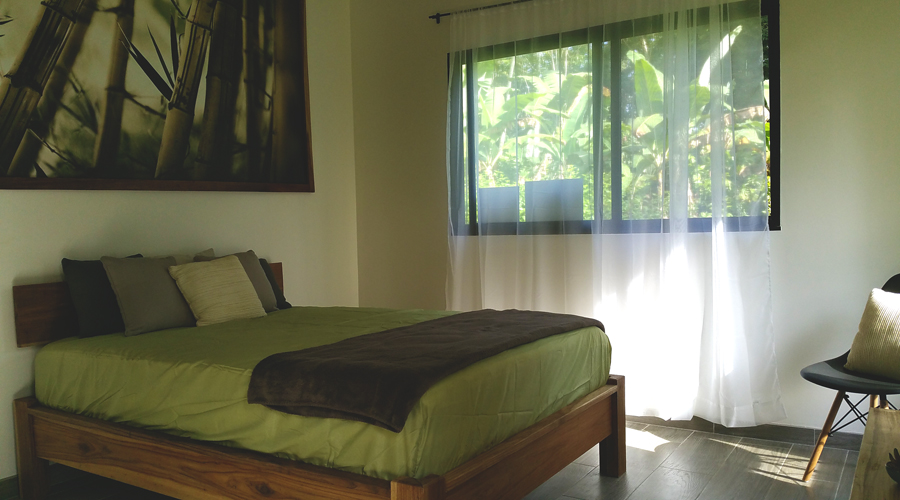 Costa Rica - Cahuita - Maison neuve 4 chambres - La chambre principale - Vue 1
