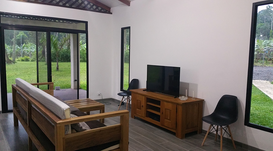 Costa Rica - Cahuita - Maison neuve 4 chambres - La pièce à vivre - Vue 1