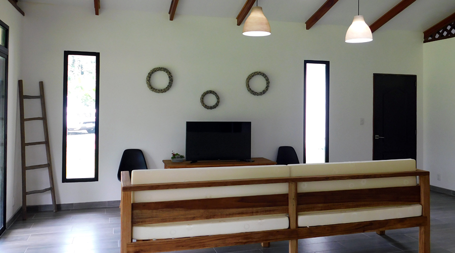 Costa Rica - Cahuita - Maison neuve 4 chambres - La pièce à vivre - Vue 3