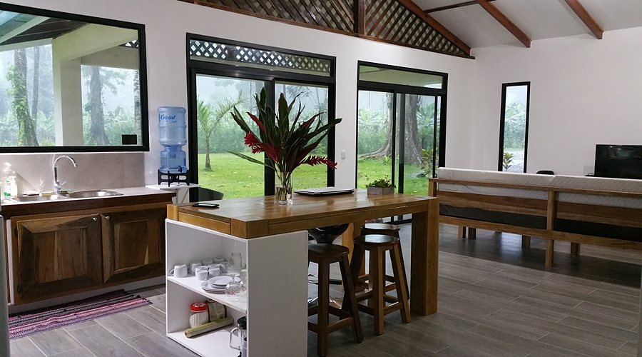 Costa Rica - Cahuita - Maison neuve 4 chambres - La pièce à vivre - Vue 4